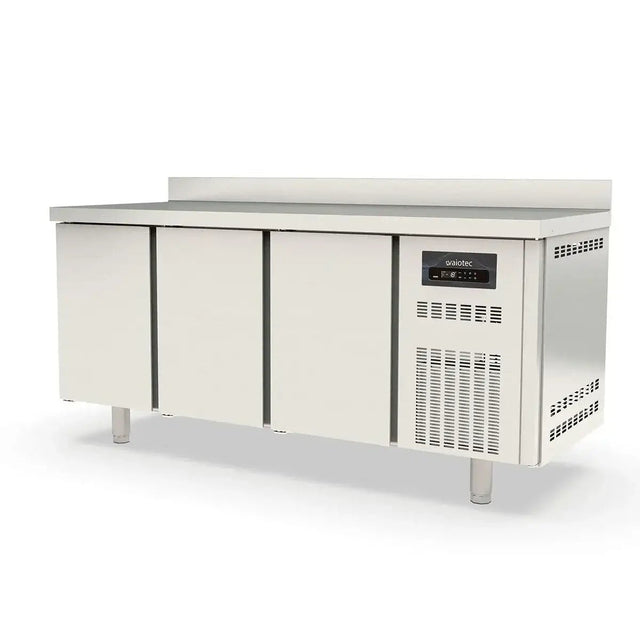 TOPLINE Tiefkühltisch / 3-fach GN1/1 mit 3 Türen & Aufkantung, 1795 x 700 mm - Gastro-Bedarf24 GmbH