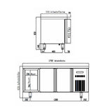TOPLINE Tiefkühltisch / 3-fach GN1/1 mit 6 Schubladen, 1795 x 700 mm - Gastro-Bedarf24 GmbH