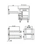 TOPLINE Tiefkühltisch / 3-fach GN1/1 mit 6 Schubladen, 1795 x 700 mm - Gastro-Bedarf24 GmbH