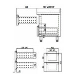TOPLINE Tiefkühltisch / 3-fach GN1/1 mit 6 Schubladen, 1795 x 700 mm - Gastro-Bedarf24 GmbH