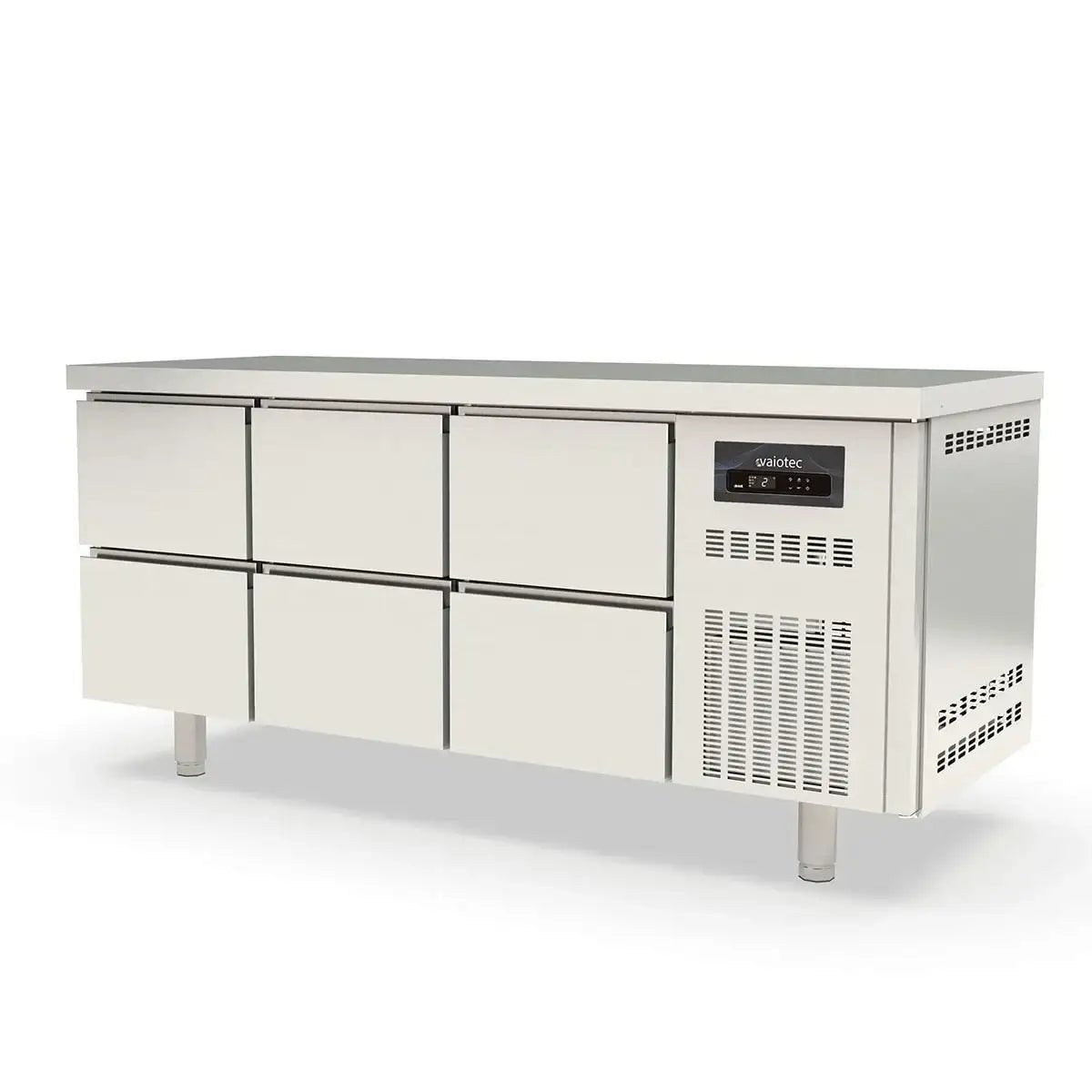 TOPLINE Tiefkühltisch / 3-fach GN1/1 mit 6 Schubladen, 1795 x 700 mm - Gastro-Bedarf24 GmbH