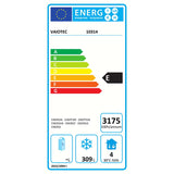 TOPLINE derin donduruculu tezgâh / 3x GN1/1, 3 kapılı & arka sıçrama kenarlı, 1795 x 700 mm