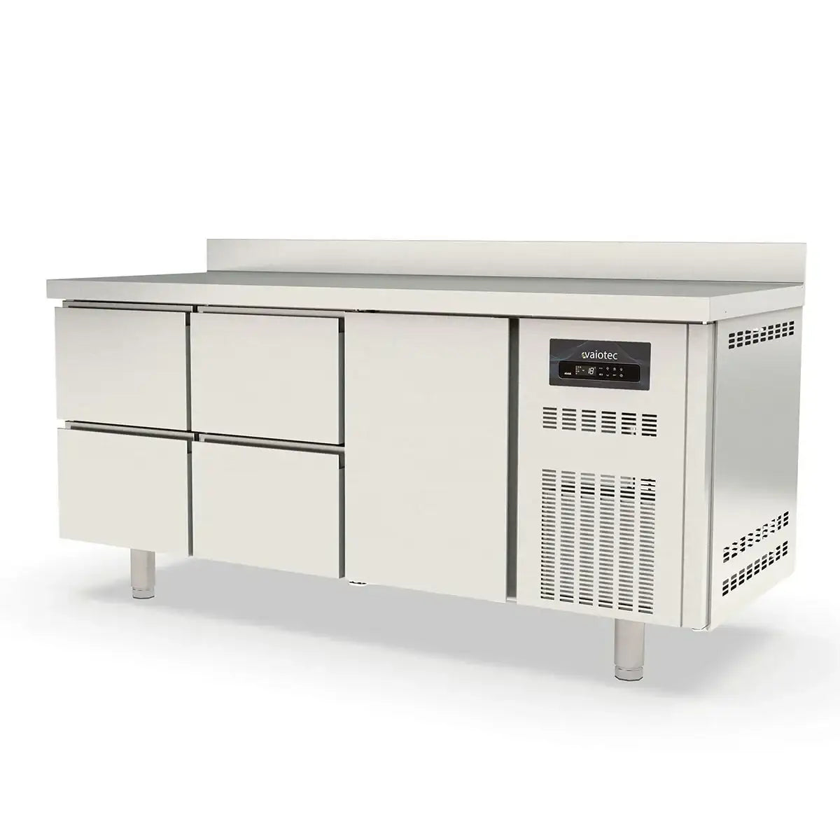 TOPLINE Freezer Table / 3x GN1/1 with 4 Drawers / 1 Door & Raised Edge, 1795 x 700 mm