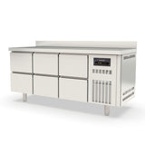 TOPLINE derin dondurucu tezgâh / 3 x GN1/1, 6 çekmeceli & arka yükseltmeli, 1795 x 700 mm