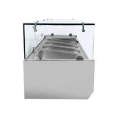 UNNICOOL Kühlaufsatzvitrine - 100 cm - 2 x GN 1/3 + 1 x 1/2 - Gastro-Bedarf24 GmbH