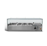 UNNICOOL Kühlaufsatzvitrine - 150 cm - 6 x GN 1/3 - Gastro-Bedarf24 GmbH