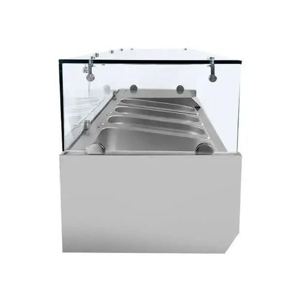 UNNICOOL Kühlaufsatzvitrine - 150 cm - 6 x GN 1/3 - Gastro-Bedarf24 GmbH