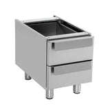 Unterbauschrank 400 mm – mit 2 Schubladen - Gastro-Bedarf24 GmbH