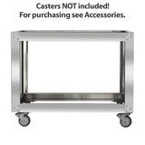 Untergestell für TOPLINE Elektro Pizzaofen 9+9 x 34 cm, 1450 x 1185 mm