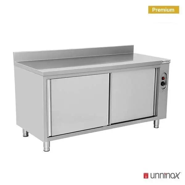 Stainless Steel Warming Cabinet with Raised Edge - 1400x700xH850mm