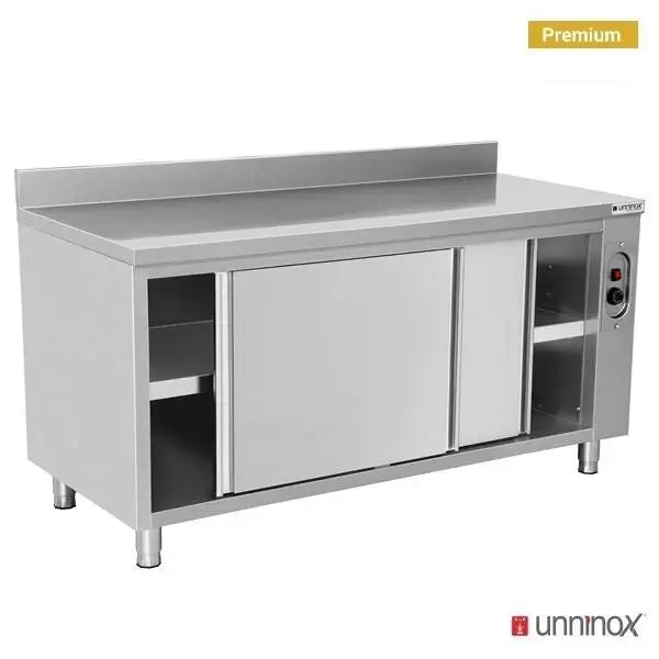 Stainless Steel Warming Cabinet with Raised Edge - 1000x700xH850mm