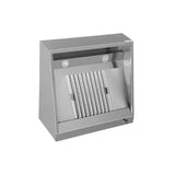 Wandhaube - 1000x700x400 mm - mit Filter und Lampe - Gastro-Bedarf24 GmbH