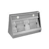Wandhaube - 1500x950x400 mm - mit Filter und Lampe - Gastro-Bedarf24 GmbH