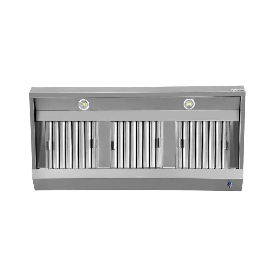Wandhaube - 2000x950x400 mm - mit Filter und Lampe - Gastro-Bedarf24 GmbH