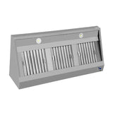 Wandhaube - 2200x950x400 mm - mit Filter und Lampe - Gastro-Bedarf24 GmbH