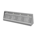 Wandhaube - 3400x700x400 mm - mit Filter und Lampe - Gastro-Bedarf24 GmbH