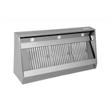 Wandhaube - B2000xT700xH540 - mit Motor, Regler, Filter & Lampe - Gastro-Bedarf24 GmbH