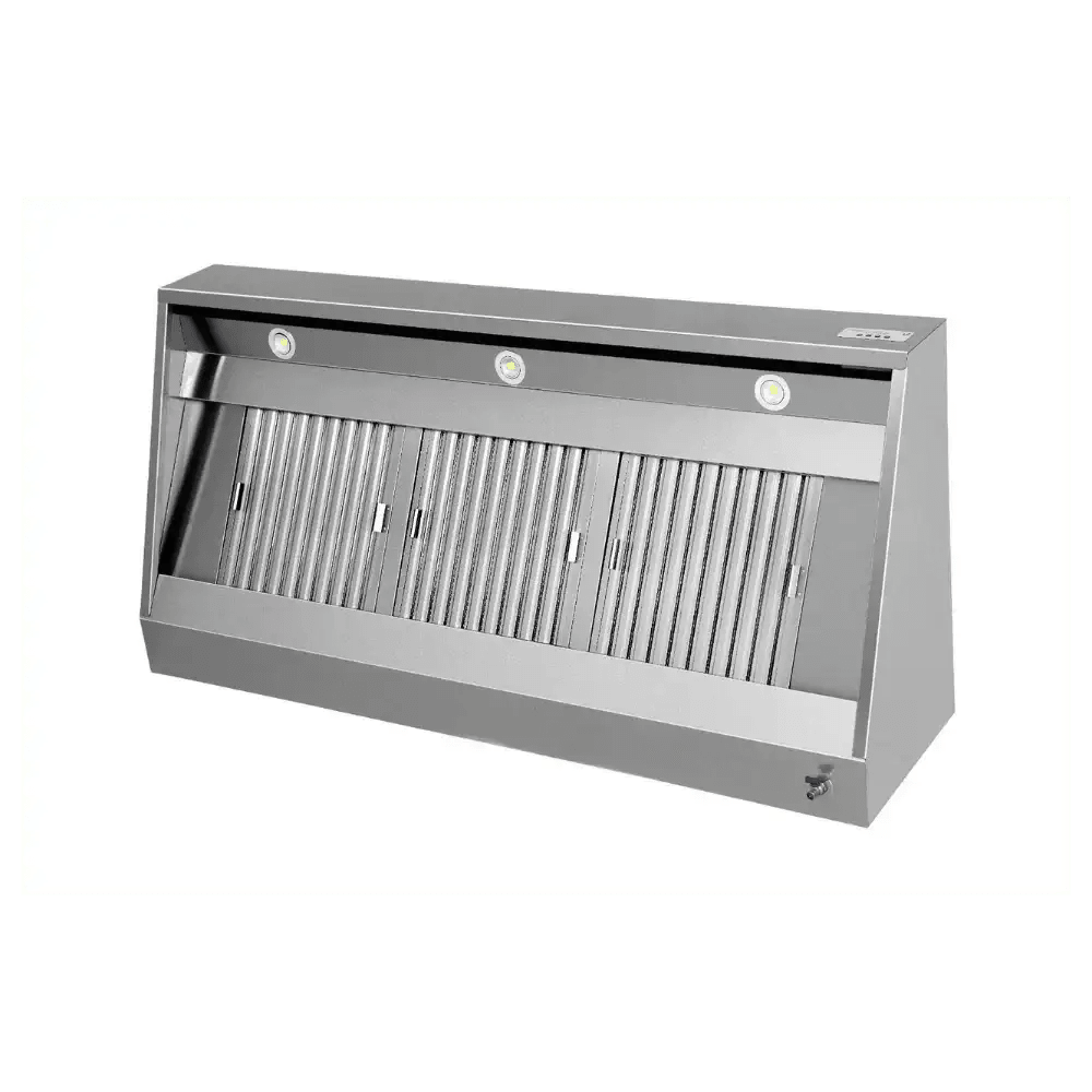 Wandhaube - B2000xT950xH520 - mit Motor, Regler, Filter & Lampe - Gastro-Bedarf24 GmbH